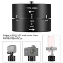 PULUZ 360 Degrees Panning Rotation 120 Minutes Time Lapse Stabilizer Tripod Head Adapter for GoPro HERO10 Black / HERO9 Black / HERO8 Black / HERO7 /6 /5 /5 Session /4 Session /4 /3+ /3 /2 /1, Xiaoyi and Other Action Cameras