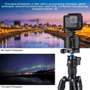 PULUZ 360 Degrees Panning Rotation 120 Minutes Time Lapse Stabilizer Tripod Head Adapter for GoPro HERO10 Black / HERO9 Black / HERO8 Black / HERO7 /6 /5 /5 Session /4 Session /4 /3+ /3 /2 /1, Xiaoyi and Other Action Cameras