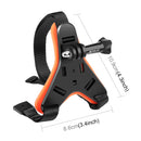 PULUZ Motorcycle Helmet Chin Strap Belt Mount for GoPro HERO10 Black / HERO9 Black / HERO8 Black / HERO7 /6 /5 /5 Session /4 Session /4 /3+ /3 /2 /1, Xiaoyi and Other Action Cameras