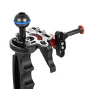 PULUZ Shutter Release Trigger Extension Adapter Lever Mount for Underwater Arm System(Black Red)