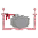 PULUZ Shutter Release Trigger Extension Adapter Lever Mount for Underwater Arm System(Red)