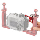 PULUZ Shutter Release Trigger Extension Adapter Lever Mount for Underwater Arm System(Red)