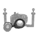 PULUZ Aluminum Alloy 67mm to 67mm Swing Wet-Lens Diopter Adapter Mount for DSLR Underwater Diving Housing(Black)