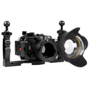 PULUZ Aluminum Alloy 67mm to 67mm Swing Wet-Lens Diopter Adapter Mount for DSLR Underwater Diving Housing(Black)