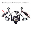 PULUZ 12.79 inch 32.5cm Length 60mm Diameter Dual Balls Carbon Fiber Floating Arm, Ball Diameter: 25mm, Buoyancy: 400g