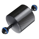PULUZ 6.1 inch 15.5cm Length 80mm Diameter Dual Balls Carbon Fiber Floating Arm, Ball Diameter: 25mm, Buoyancy: 400g