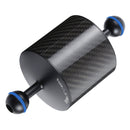 PULUZ 6.1 inch 15.5cm Length 80mm Diameter Dual Balls Carbon Fiber Floating Arm, Ball Diameter: 25mm, Buoyancy: 400g