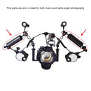 PULUZ 6.1 inch 15.5cm Length 80mm Diameter Dual Balls Carbon Fiber Floating Arm, Ball Diameter: 25mm, Buoyancy: 400g