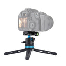 PULUZ Pocket Mini Adjustable Metal Desktop Tripod Mount with 360 Degree Ball Head for DSLR & Digital Cameras, Adjustable Height: 11-20.2cm(Blue)