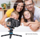 PULUZ Pocket Mini Adjustable Metal Desktop Tripod Mount with 360 Degree Ball Head for DSLR & Digital Cameras, Adjustable Height: 11-20.2cm(Blue)