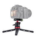 PULUZ Pocket Mini Adjustable Metal Desktop Tripod Mount with 360 Degree Ball Head for DSLR & Digital Cameras, Adjustable Height: 11-20.2cm(Red)