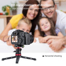 PULUZ Pocket Mini Adjustable Metal Desktop Tripod Mount with 360 Degree Ball Head for DSLR & Digital Cameras, Adjustable Height: 11-20.2cm(Red)