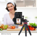 PULUZ Pocket Mini Adjustable Metal Desktop Tripod Mount with 360 Degree Ball Head for DSLR & Digital Cameras, Adjustable Height: 11-20.2cm(Red)