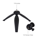 PULUZ 20cm Pocket Plastic Tripod Mount with 360 Degree Ball Head for Smartphones, GoPro, DSLR Cameras(Black)