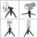 PULUZ 20cm Pocket Plastic Tripod Mount with 360 Degree Ball Head for Smartphones, GoPro, DSLR Cameras(Black)