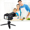 PULUZ 20cm Pocket Plastic Tripod Mount with 360 Degree Ball Head for Smartphones, GoPro, DSLR Cameras(Black)