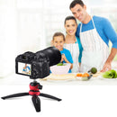 PULUZ 20cm Pocket Plastic Tripod Mount with 360 Degree Ball Head for Smartphones, GoPro, DSLR Cameras(Red)