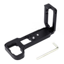 PULUZ 1/4 inch Vertical Shoot Quick Release L Plate Bracket Base Holder for Sony A9 (ILCE-9) / A7 III/ A7R III(Black)