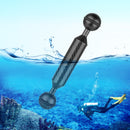 PULUZ 5 inch 12.7cm Length 20.8mm Diameter Dual Balls Carbon Fiber Floating Arm, Ball Diameter: 25mm(Black)