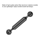 PULUZ 5 inch 12.7cm Length 20.8mm Diameter Dual Balls Carbon Fiber Floating Arm, Ball Diameter: 25mm(Black)