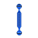 PULUZ 5 inch 12.7cm Length 20.8mm Diameter Dual Balls Carbon Fiber Floating Arm, Ball Diameter: 25mm(Blue)