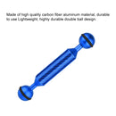 PULUZ 5 inch 12.7cm Length 20.8mm Diameter Dual Balls Carbon Fiber Floating Arm, Ball Diameter: 25mm(Blue)
