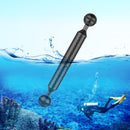 PULUZ 7 inch 17.7cm Length 20.8mm Diameter Dual Balls Carbon Fiber Floating Arm, Ball Diameter: 25mm(Black)