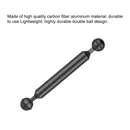 PULUZ 7 inch 17.7cm Length 20.8mm Diameter Dual Balls Carbon Fiber Floating Arm, Ball Diameter: 25mm(Black)