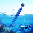PULUZ 7 inch 17.7cm Length 20.8mm Diameter Dual Balls Carbon Fiber Floating Arm, Ball Diameter: 25mm(Blue)
