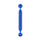 PULUZ 7 inch 17.7cm Length 20.8mm Diameter Dual Balls Carbon Fiber Floating Arm, Ball Diameter: 25mm(Blue)
