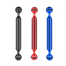 PULUZ 7 inch 17.7cm Length 20.8mm Diameter Dual Balls Carbon Fiber Floating Arm, Ball Diameter: 25mm(Blue)