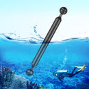 PULUZ 9 inch 22.8cm Length 20.8mm Diameter Dual Balls Carbon Fiber Floating Arm, Ball Diameter: 25mm(Black)