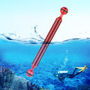 PULUZ 9 inch 22.8cm Length 20.8mm Diameter Dual Balls Carbon Fiber Floating Arm, Ball Diameter: 25mm(Red)