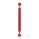 PULUZ 9 inch 22.8cm Length 20.8mm Diameter Dual Balls Carbon Fiber Floating Arm, Ball Diameter: 25mm(Red)