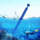 PULUZ 11 inch 27.9cm Length 20.8mm Diameter Dual Balls Carbon Fiber Floating Arm, Ball Diameter: 25mm(Blue)