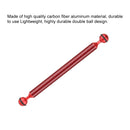 PULUZ 11 inch 27.9cm Length 20.8mm Diameter Dual Balls Carbon Fiber Floating Arm, Ball Diameter: 25mm(Red)