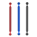 PULUZ 12 inch 30.4cm Length 20.8mm Diameter Dual Balls Carbon Fiber Floating Arm, Ball Diameter: 25mm(Black)