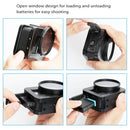 PULUZ Housing Shell CNC Aluminum Alloy Protective Cage with Insurance Frame & 52mm UV Lens for GoPro HERO8 Black(Black)