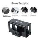PULUZ Microphone Adapter CNC Aluminum Alloy Protective Case for GoPro HERO8 Black /7 /6 /5(Black)