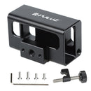 PULUZ Microphone Adapter CNC Aluminum Alloy Protective Case for GoPro HERO8 Black /7 /6 /5(Black)