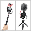 PULUZ Microphone Adapter CNC Aluminum Alloy Protective Case for GoPro HERO8 Black /7 /6 /5(Black)