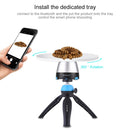 PULUZ Electronic 360 Degree Rotation Panoramic Head + Tripod Mount + GoPro Clamp + Phone Clamp with Remote Controller for Smartphones, GoPro, DSLR Cameras(Blue)