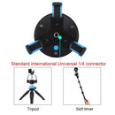 PULUZ Electronic 360 Degree Rotation Panoramic Head + Tripod Mount + GoPro Clamp + Phone Clamp with Remote Controller for Smartphones, GoPro, DSLR Cameras(Blue)
