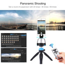 PULUZ Electronic 360 Degree Rotation Panoramic Head + Tripod Mount + GoPro Clamp + Phone Clamp with Remote Controller for Smartphones, GoPro, DSLR Cameras(Blue)