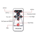 PULUZ Electronic 360 Degree Rotation Panoramic Head + Tripod Mount + GoPro Clamp + Phone Clamp with Remote Controller for Smartphones, GoPro, DSLR Cameras(Red)