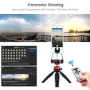 PULUZ Electronic 360 Degree Rotation Panoramic Head + Tripod Mount + GoPro Clamp + Phone Clamp with Remote Controller for Smartphones, GoPro, DSLR Cameras(Red)