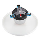 PULUZ Electronic 360 Degree Rotation Panoramic Tripod Head + Round Tray with Control Remote for Smartphones, GoPro, DSLR Cameras(Blue)