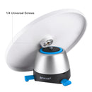 PULUZ Electronic 360 Degree Rotation Panoramic Tripod Head + Round Tray with Control Remote for Smartphones, GoPro, DSLR Cameras(Blue)