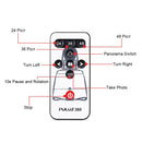 PULUZ Electronic 360 Degree Rotation Panoramic Tripod Head + Round Tray with Control Remote for Smartphones, GoPro, DSLR Cameras(Blue)