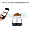 PULUZ Electronic 360 Degree Rotation Panoramic Tripod Head + Round Tray with Control Remote for Smartphones, GoPro, DSLR Cameras(Blue)